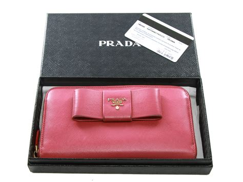 prada tessuto nero wallet|pink prada wallet.